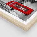 Plakat w ramie 30x40 - Budka telefoniczna w Londynie - budka, Londyn - rama drewno