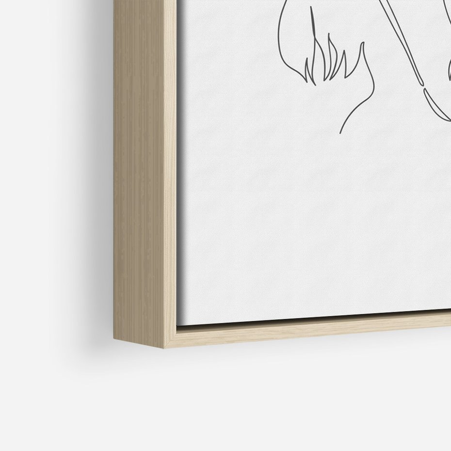 Obraz w ramie 70x100 - Bezgraniczne Przenikanie - para zakochanych, kobieta i mężczyzna - rama drewno