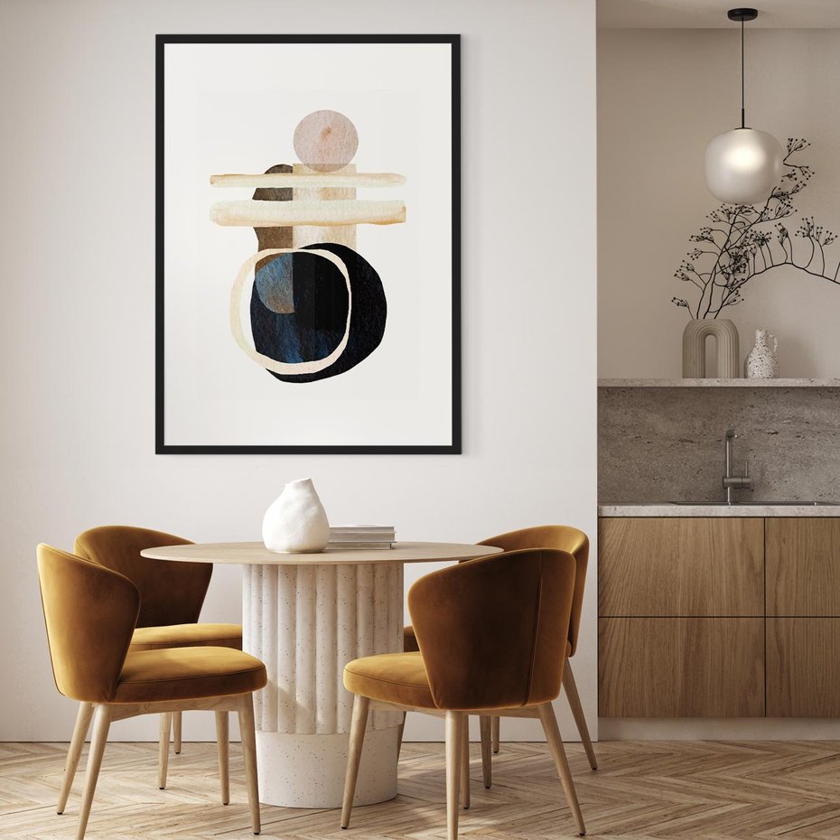 Plakat bez ramy 40x50 - Wibracje Natury - abstrakcja, akwarelowe plamy