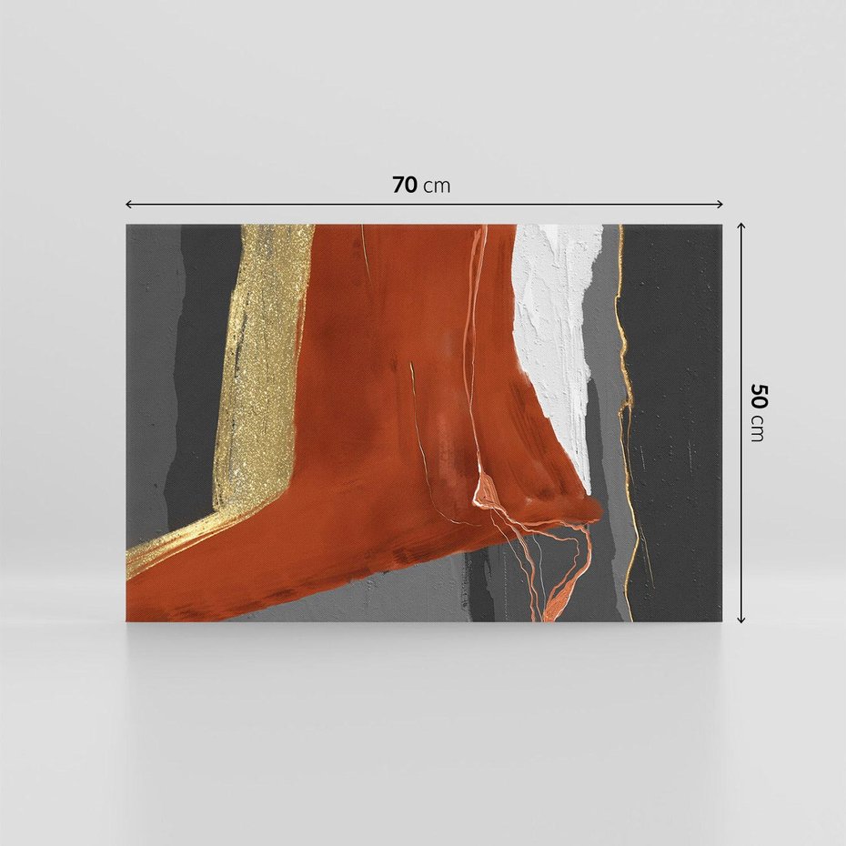 Obraz na płótnie 70x50 - Abstrakcyjna impresja - abstrakcja, nowoczesny