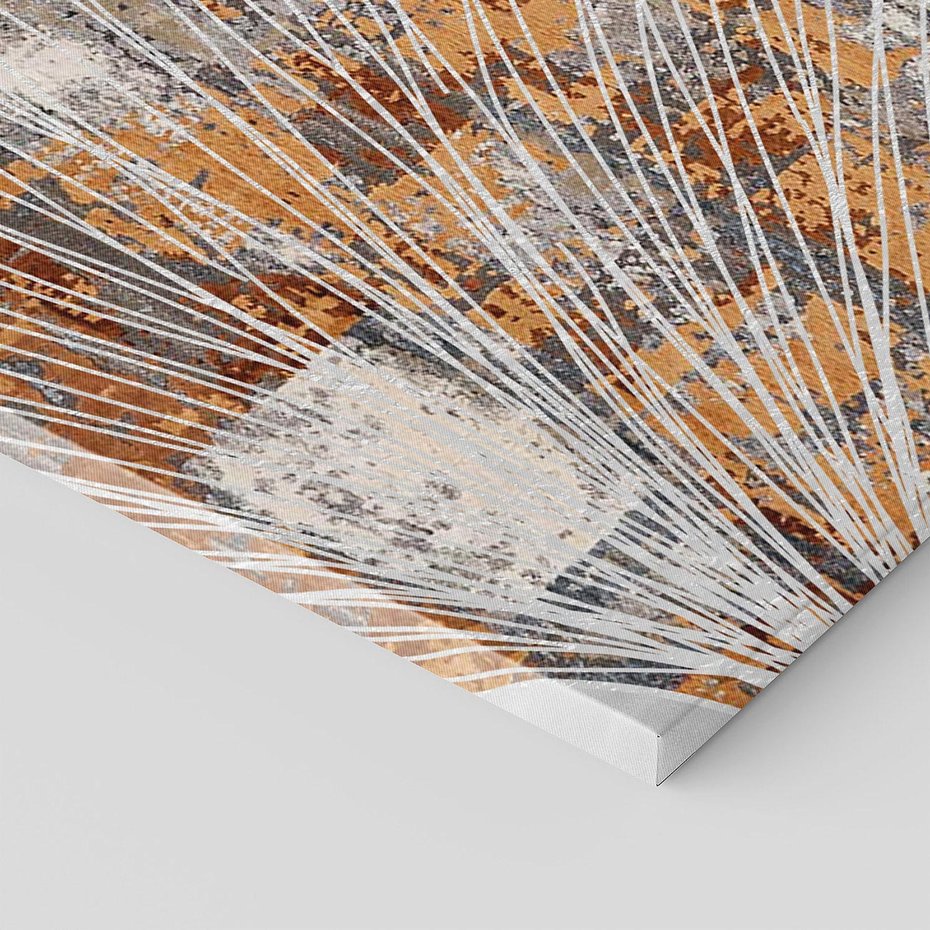 Obraz na płótnie 120x60 - Złote liście melancholii - liście miłorzębu, tekstura