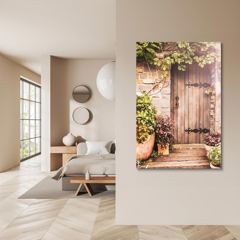 Obraz na płótnie 50x70 - Wyjątkowy Klimat - drzwi, stare