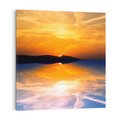 Obraz na płótnie 40x40 - Zachód słońca nad oceanem - zachód słońca,