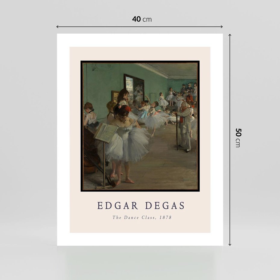 Plakat bez ramy 40x50 - Elegancja Baletu - Edgar Degas, reprodukcja obrazu