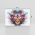 Obraz na płótnie 120x80 - Tygrys w graficznej oprawie - tygrys, grafika