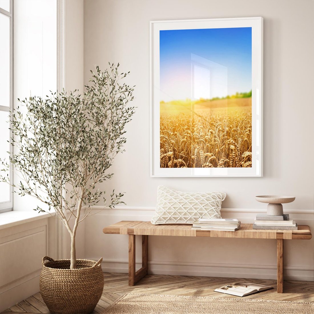 Plakat bez ramy 50x70 - Żyzne Pola - pole, pszenicy