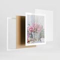 Plakat w ramie 40x50 - Miłość w powietrzu - kwiaty, romantyczne - rama biała