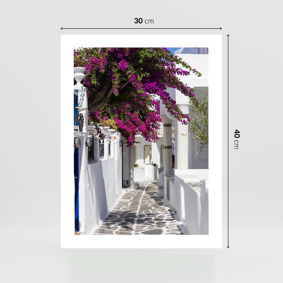 Plakat bez ramy 30x40 - Mroczna Tajemnica - uliczka, perspektywa