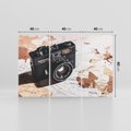 Obraz na płótnie 120x80 - Fotograficzna Przygoda Retro - aparat, retro