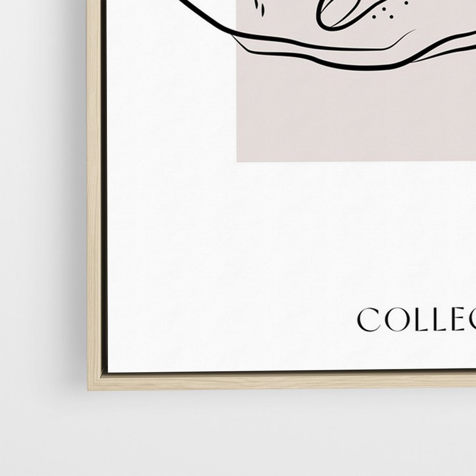 Obraz w ramie 80x120 - Wibracje Nieprzewidywalnych Form - bogo plakat, dłonie - rama drewno