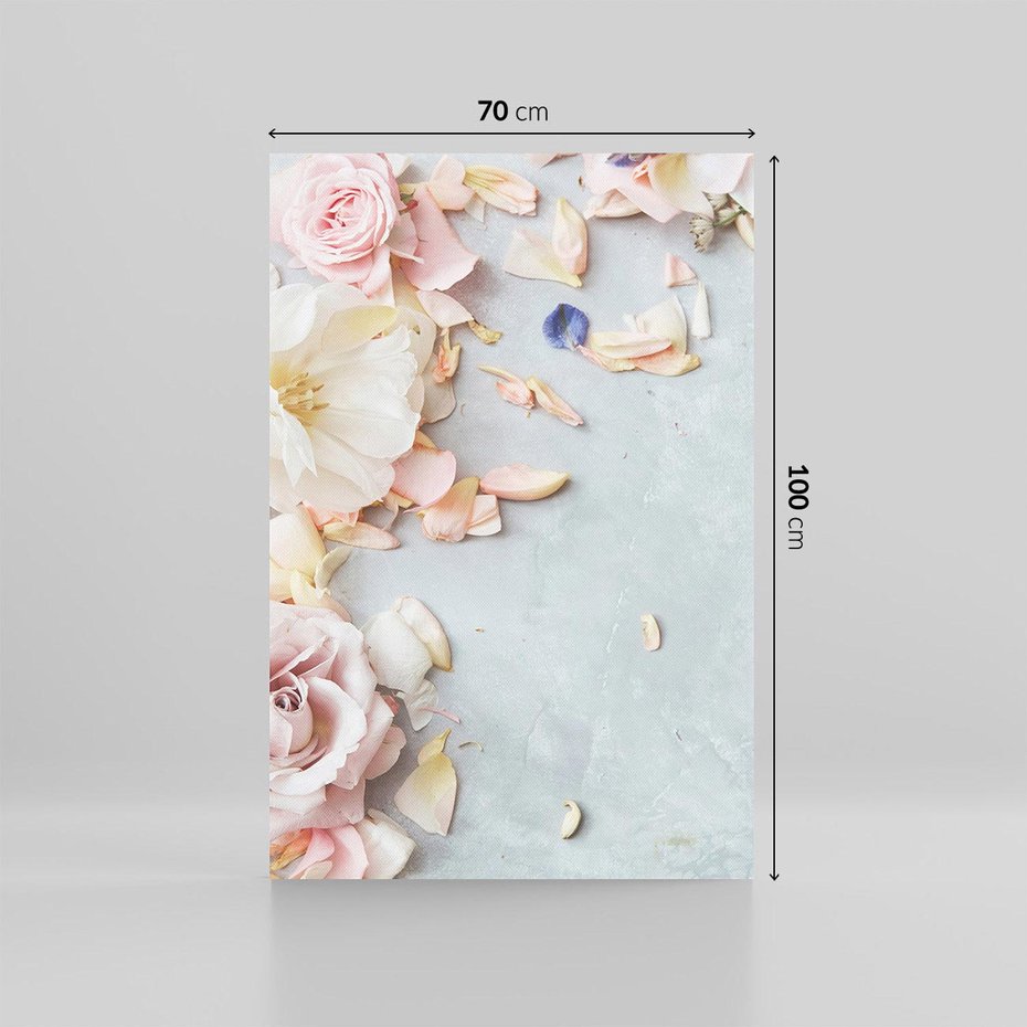 Obraz na płótnie 70x100 - Róże: kwiatowy urok - róże, kwiaty