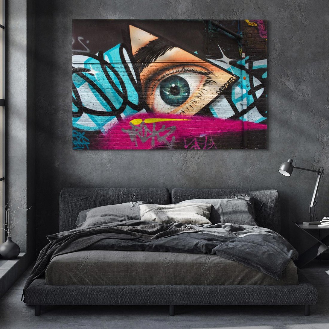Obraz na płótnie 70x50 - Wibracje kreatywności graffiti - graffiti