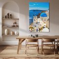Obraz na płótnie 80x120 - Urokliwy widok na Santorini - Santorini, widok