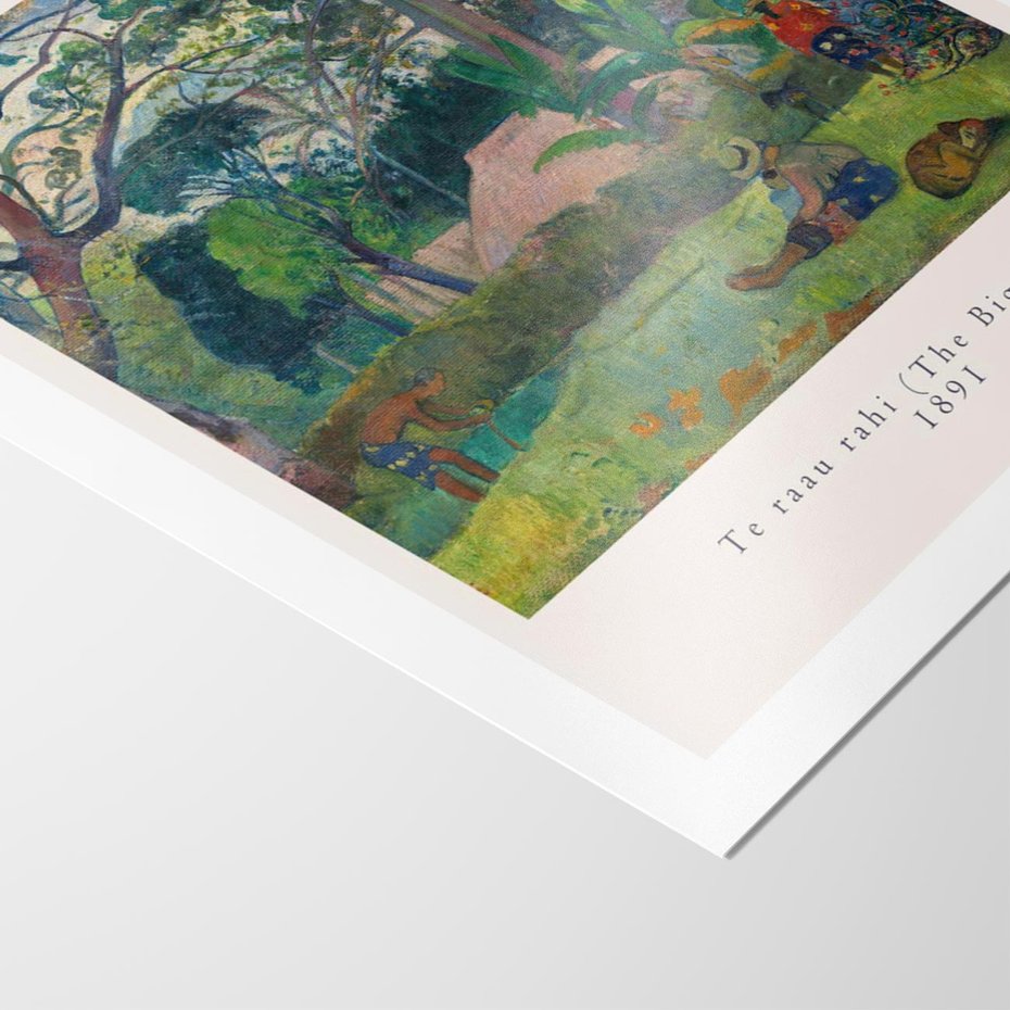 Plakat bez ramy 50x70 - Gauguin: Reprodukcja i Typografia - Gauguin, reprodukcja