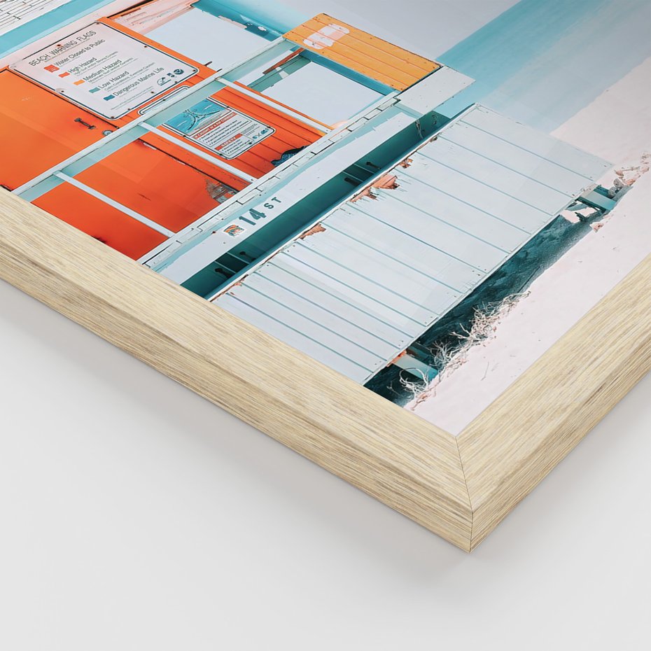 Zestaw obrazy w ramie 30x40 galeria - Pozytywny, napis, podróż, lato, salon - rama drewno