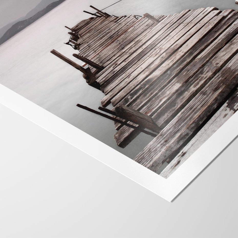 Plakat bez ramy 30x40 - Spokój nad Jeziorem - pomost, jezioro