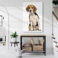 Obraz na płótnie 80x120 - Wierność i radość - pies, piesek