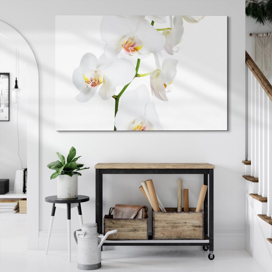 Obraz na płótnie 70x50 - Ekskluzywny Relaks - storczyk, spa