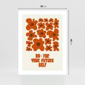 Plakat bez ramy 30x40 - Taniec Kolorowych Promieni - self care, kompozycja kwiaty