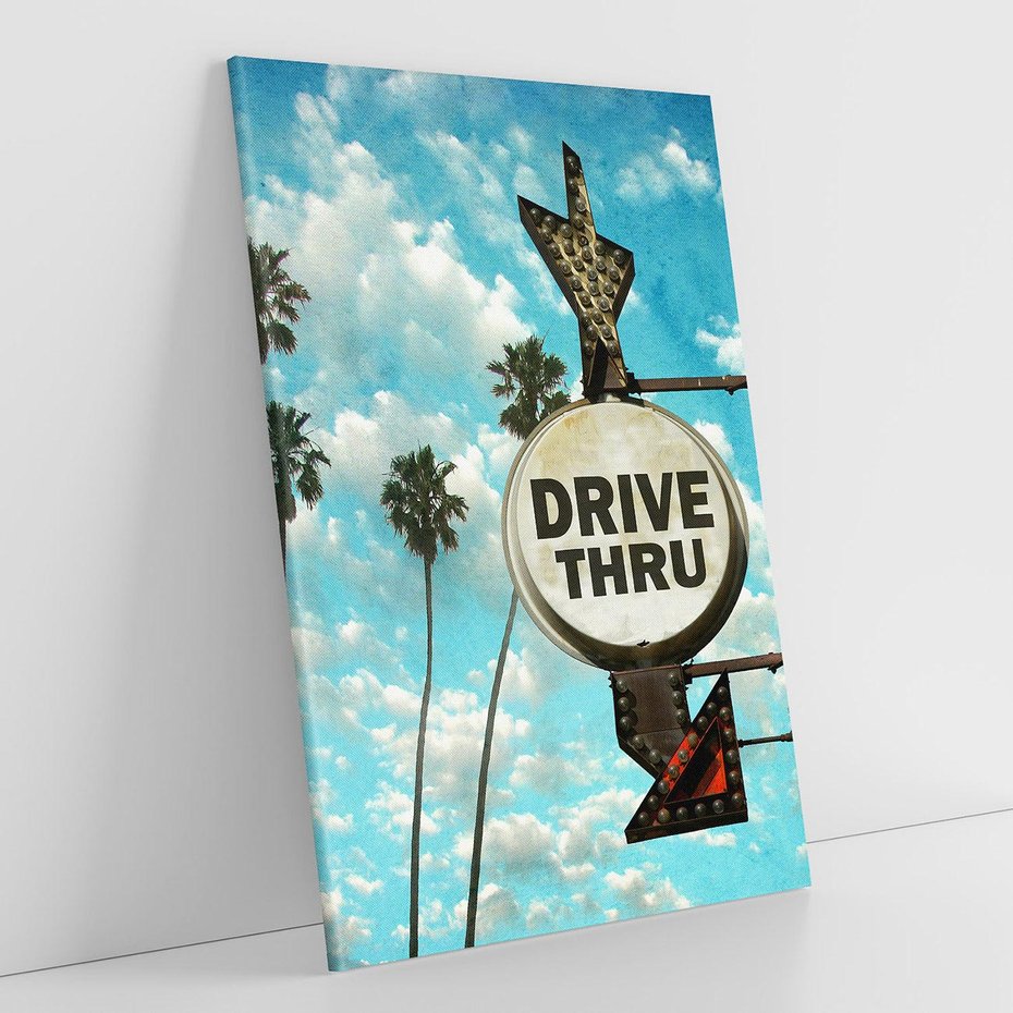 Obraz na płótnie 50x70 - Znaki Palm: Relaksująca Oaza - znak, palmy