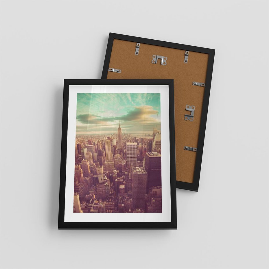 Plakat w ramie 30x40 - Nowy Jork w oczach - Nowy Jork - rama czarna