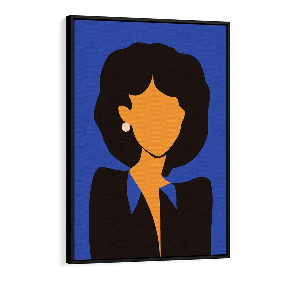 Obraz w ramie 50x70 - Modernistyczne Wibracje - sztuka nowoczesna, plakat - rama czarna