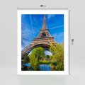 Plakat bez ramy 40x50 - Wieża Eiffla w Paryżu - Eiffla, Paryż