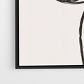 Obraz w ramie 70x100 - Migotliwa Kreatywność - abstrakcyjne szkicowane linie, minimalizm - rama czarna