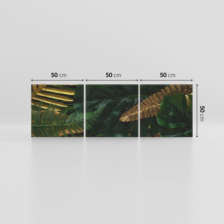 Obraz na płótnie 150x50 - Monstera Liście Kwiat - monstera, liście