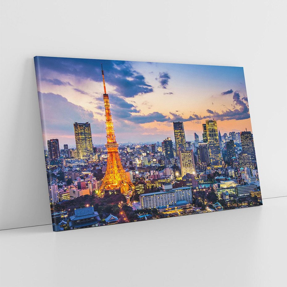 Obraz na płótnie 100x70 - Tętniące życiem Tokio - Tokio, Japonia