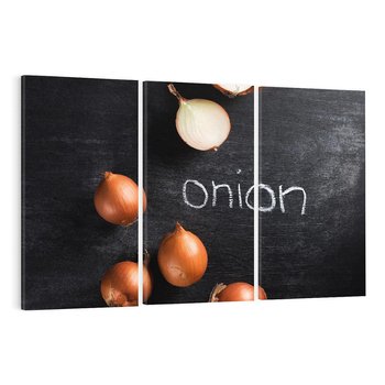 Obraz na płótnie 120x80 - Aromatyczne Inspiracje - cebula, kuchnia