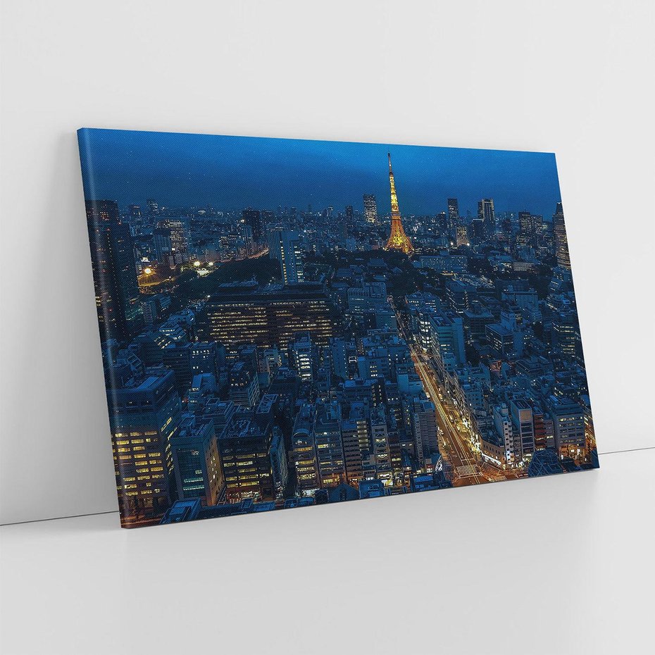 Obraz na płótnie 70x50 - Nocne impresje Paryża we Francji - Francja, Paryż