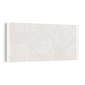 Obraz na płótnie 140x70 - Geometryczna Elegancja Mid Century - mid century, minimalizm
