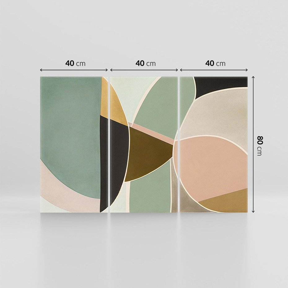 Obraz na płótnie 120x80 - Abstrakcyjne Pudry - abstrakcyjne kształty, plamy