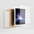Plakat w ramie 40x50 - Podróż w kosmiczną przestrzeń - kosmos, ziemia - rama drewno