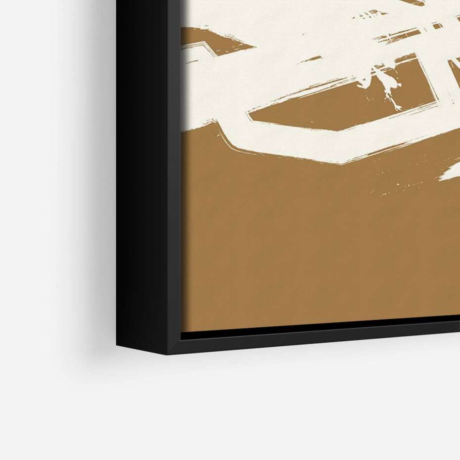 Obraz w ramie 50x70 - Taniec Energii - abstrakcyjne kreski, maźnięcia - rama czarna