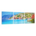 Obraz na płótnie 120x40 - Urok greckich wysp nad morzem - Grecja, morze