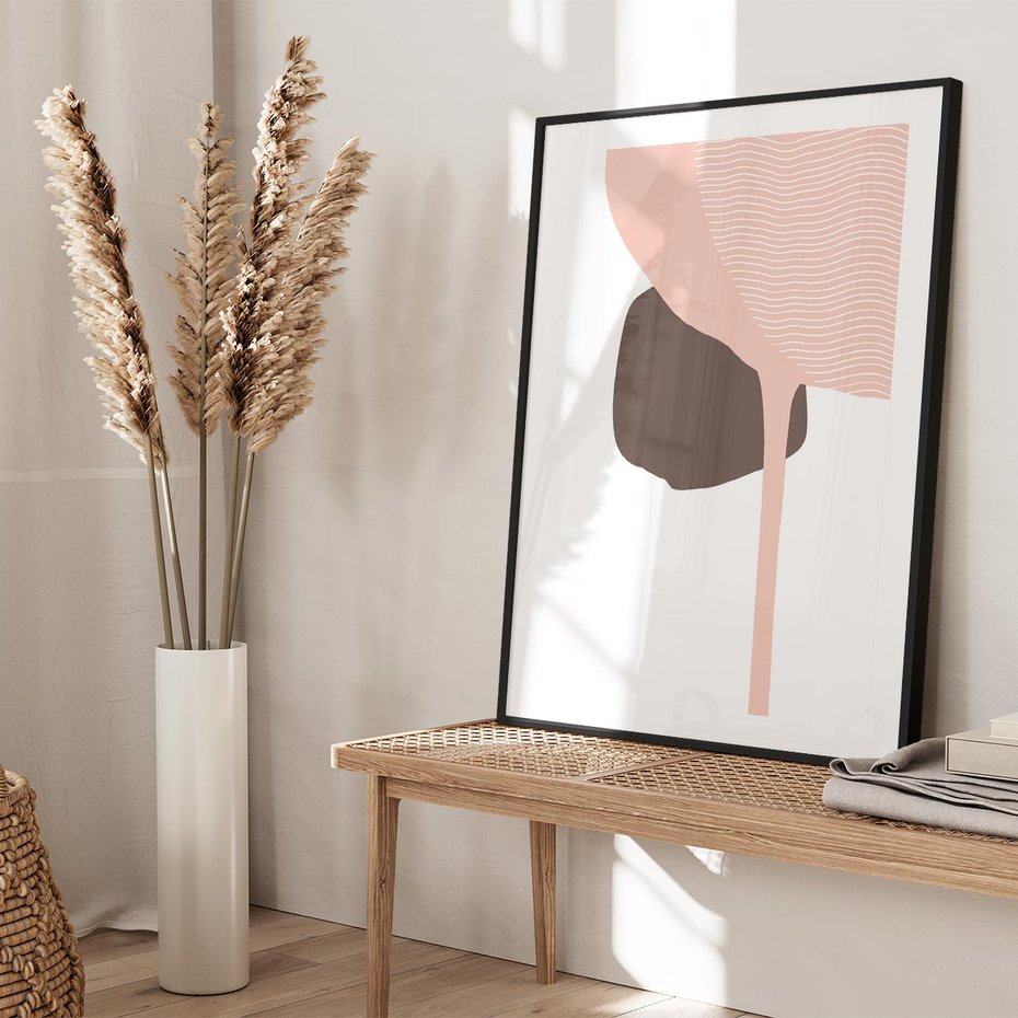 Plakat bez ramy 21x30 - Wibracje Odbić Plam - abstrakcyjny obraz, rozlewające się plamy