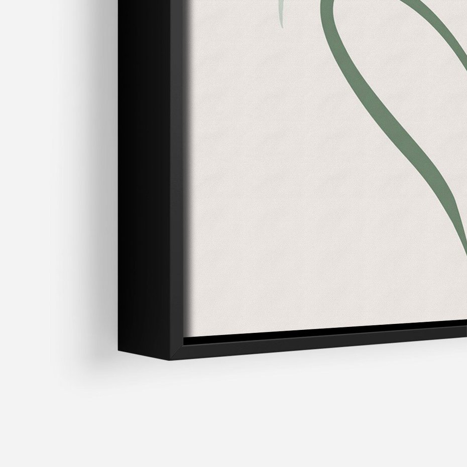 Obraz w ramie 50x70 - Kwiatowe Harmonie - kwiat, sztuka nowoczesna - rama czarna