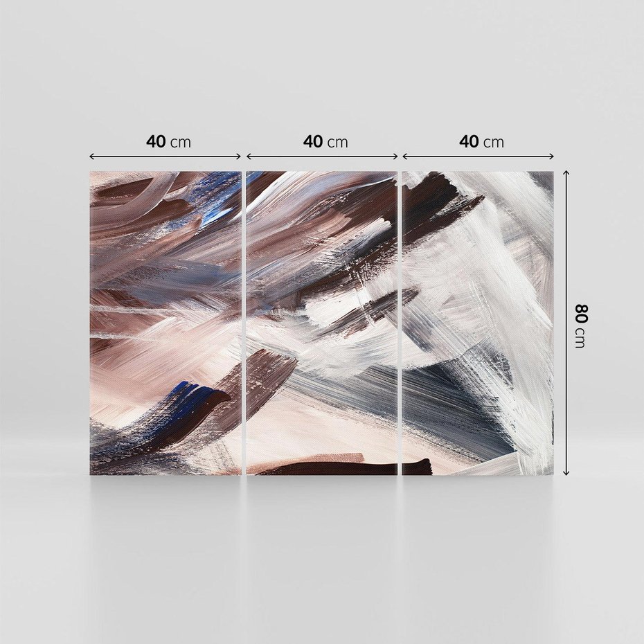 Obraz na płótnie 120x80 - Eksploracja Dramaturgii - abstrakcyjny chaos, chatyczne maźnięcia pędzla