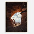 Obraz w ramie 80x120 - Magia pustynnego kanionu - pustynia, kanion - rama drewno