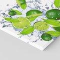 Obraz na płótnie 80x80 - Cytrusowa Świeżość - limonki, cytryny
