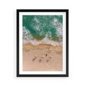Plakat w ramie 50x70 - Letnie Wakacje na Horyzoncie - plaża, morze - rama czarna