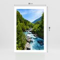 Plakat bez ramy 21x30 - Górski strumyk - strumyk, góry