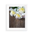Plakat w ramie 40x50 - Relaksująca Harmonia - kwiaty, spa - rama biała