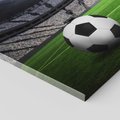 Obraz na płótnie 100x70 - Piłka nożna: pasja na stadionie - piłka, nożna