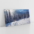 Obraz na płótnie 120x60 - Zimowe góry w lesie - góry, zima