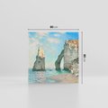 Obraz na płótnie 80x80 - Klify Étretat (1885), Claude Monet - Reprodukcja - reprodukcja, obraz na płótnie