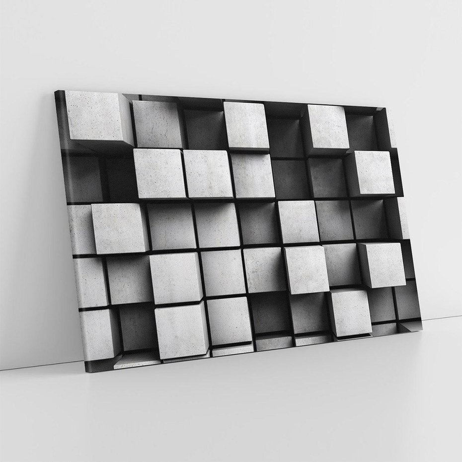 Obraz na płótnie 100x70 - Abstrakcyjne 3D kwadraty - 3D, abstrakcja