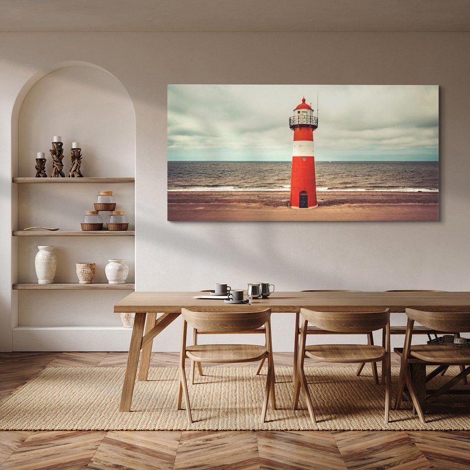 Obraz na płótnie 120x60 - Retro Urok Morza - fotografia w stylu retro, vintage